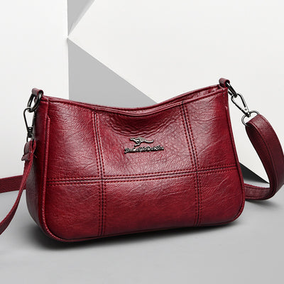 Popular Cross Stitching Sheepskin Small Square Bag