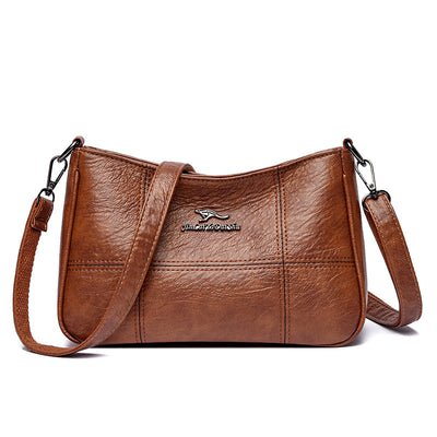 Popular Cross Stitching Sheepskin Small Square Bag