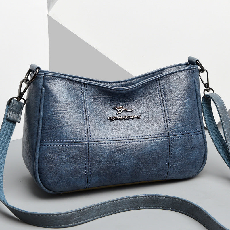 Popular Cross Stitching Sheepskin Small Square Bag