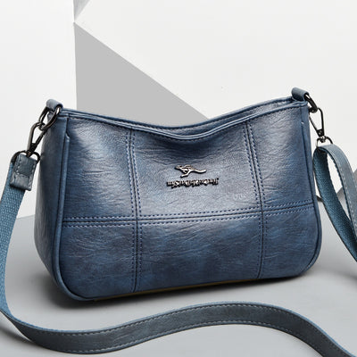 Popular Cross Stitching Sheepskin Small Square Bag