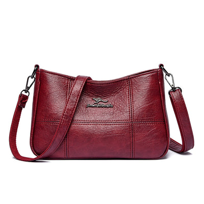 Popular Cross Stitching Sheepskin Small Square Bag