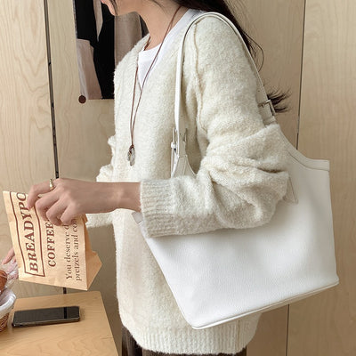 Idle Style Fashion Light Retro Pu Soft Leather Bag