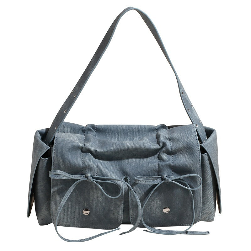 Square Bow Sewing Hand Messenger Bag