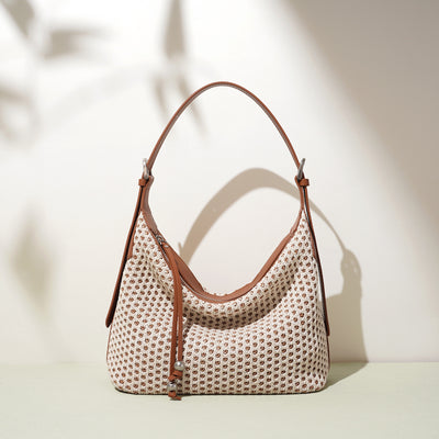 Fashion Retro Straw Woven Dumpling Bag Versatile