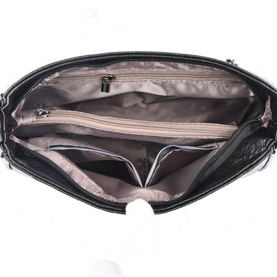 Popular Cross Stitching Sheepskin Small Square Bag