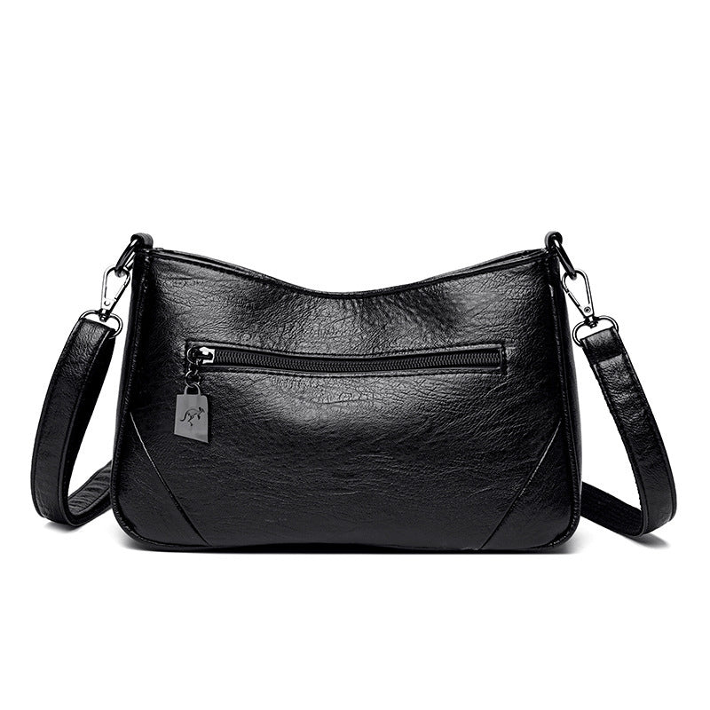 Popular Cross Stitching Sheepskin Small Square Bag