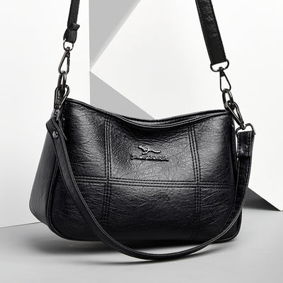 Popular Cross Stitching Sheepskin Small Square Bag
